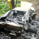 Illustration for article titled Amazing pictures of a wrecked and burnt Russian Lamborghini